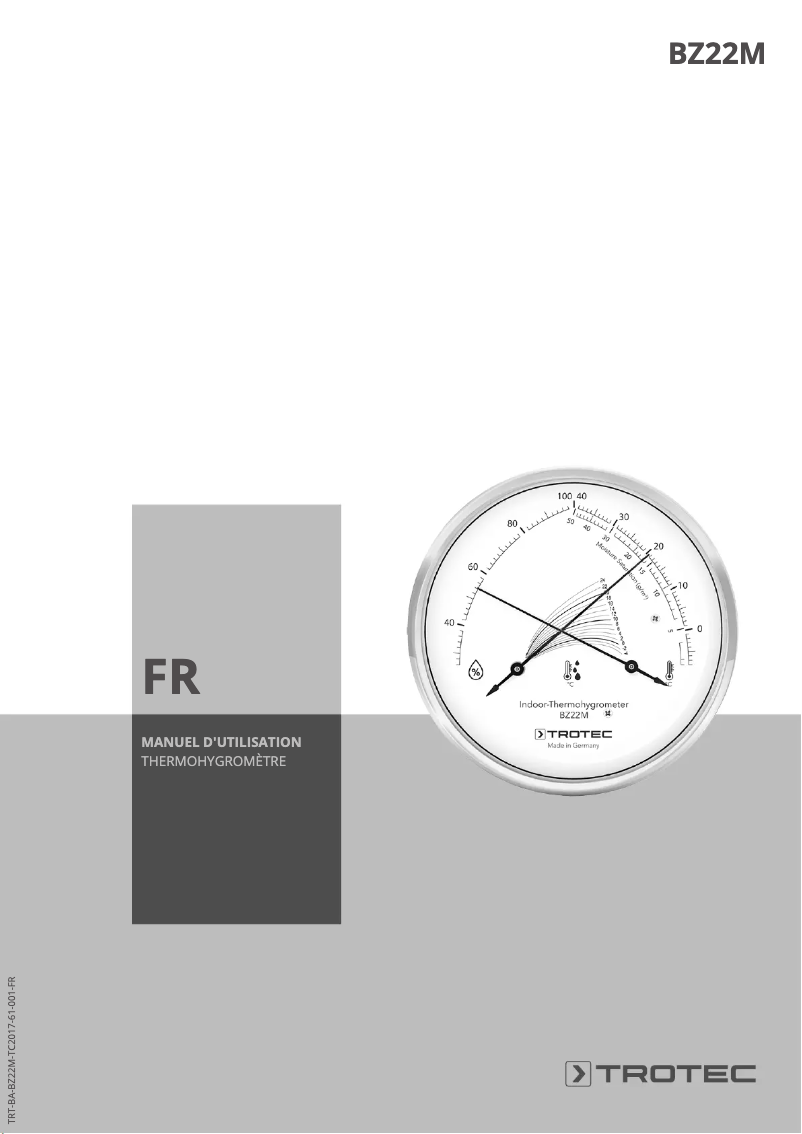 Image de la première page du manuel de l'appareil BZ22M