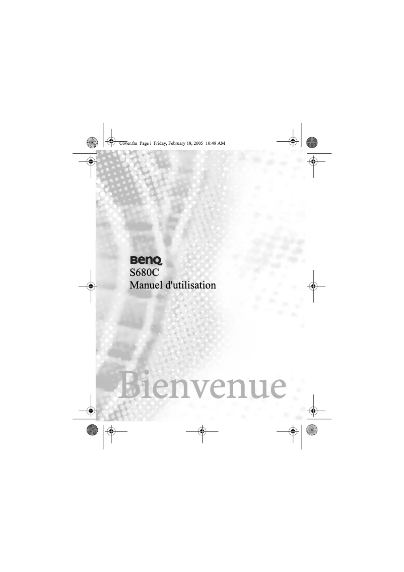 Page 1 de la notice Manuel utilisateur BenQ S680C
