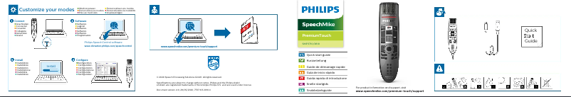 Image de la première page du manuel de l'appareil SpeechMike Premium Touch SMP3810