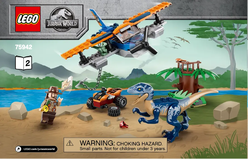 Page 1 de la notice Manuel utilisateur Lego Jurassic World 75942