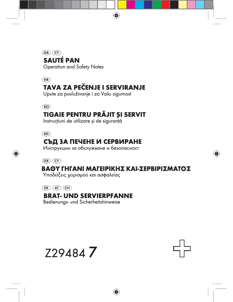 Imagen de la primera página del manual del dispositivo Z29484