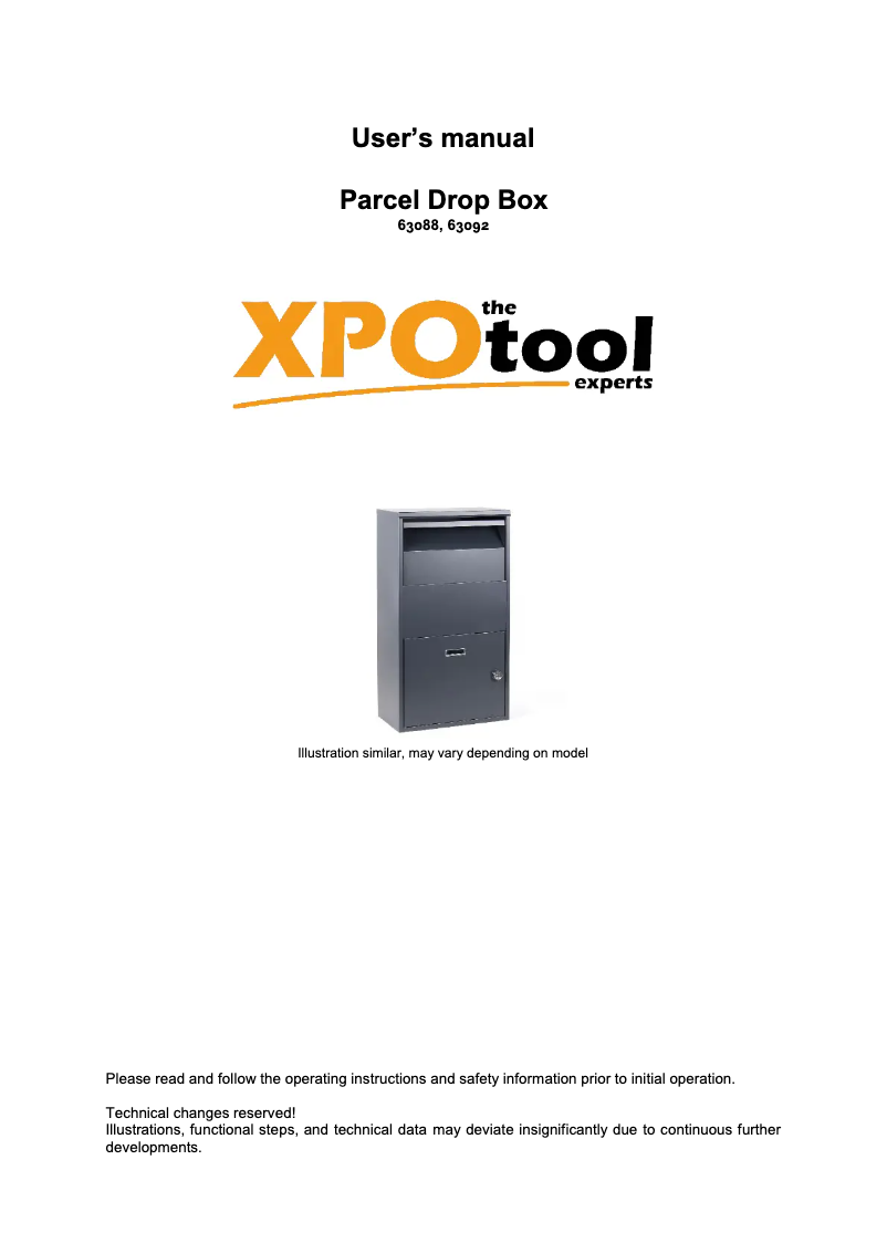 Página 1 del manual Manual de usuario WilTec 63092