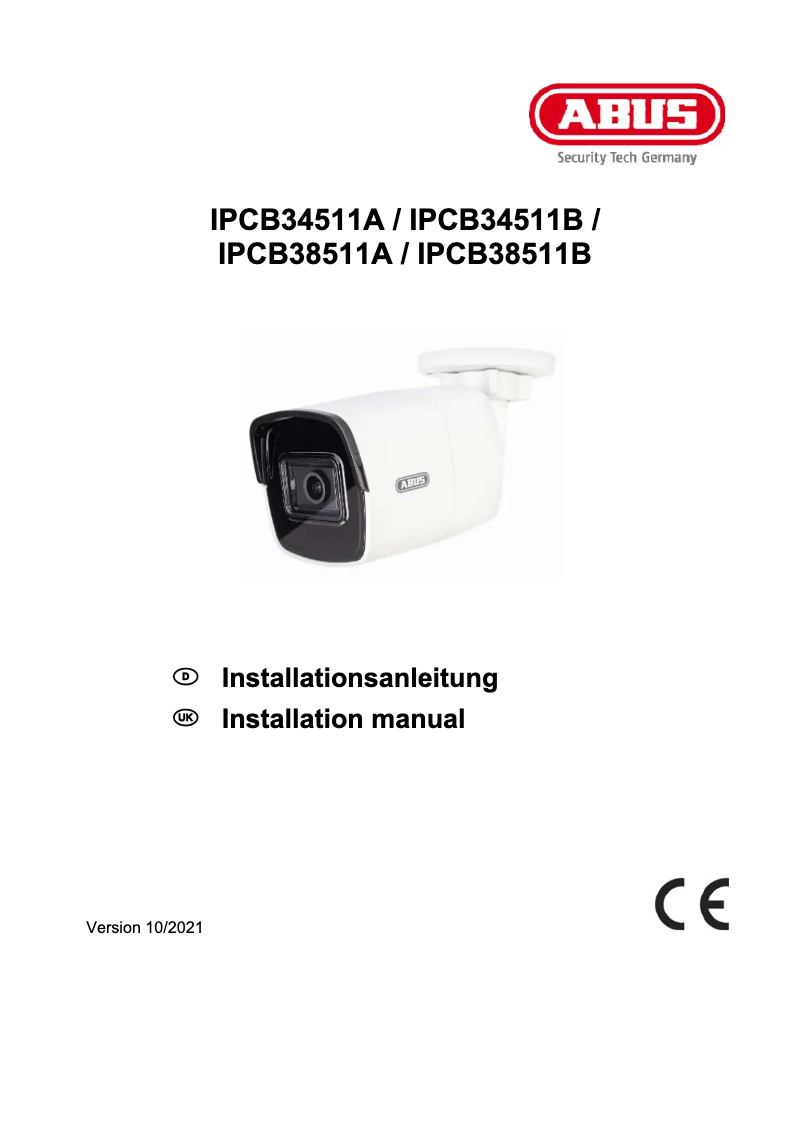 Image de la première page du manuel de l'appareil IPCB34511A