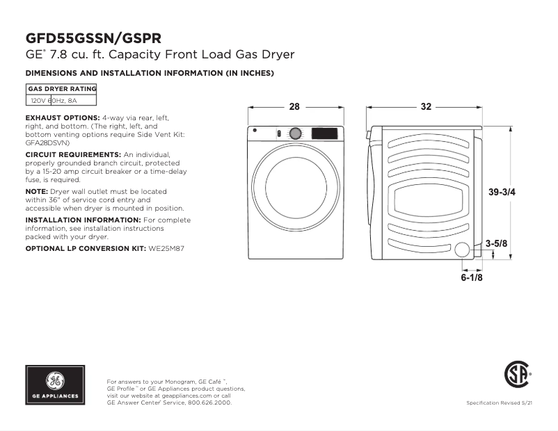 Image de la première page du manuel de l'appareil GFD55GSPRRS