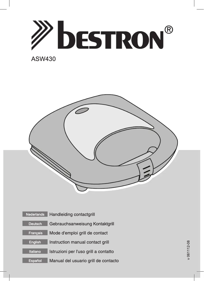 Page 1 de la notice Manuel utilisateur Bestron ASW430