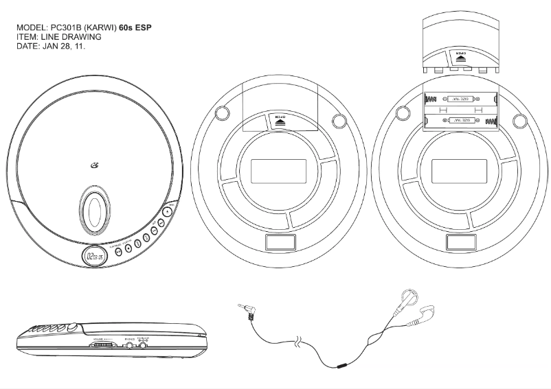 Page 1 de la notice Manuel utilisateur GPX PC301B