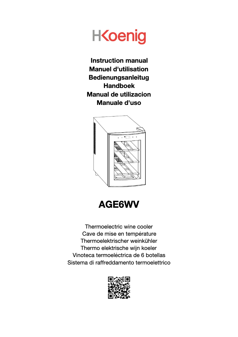 Page n°1 - Manuel utilisateur H.Koenig AGE6WV