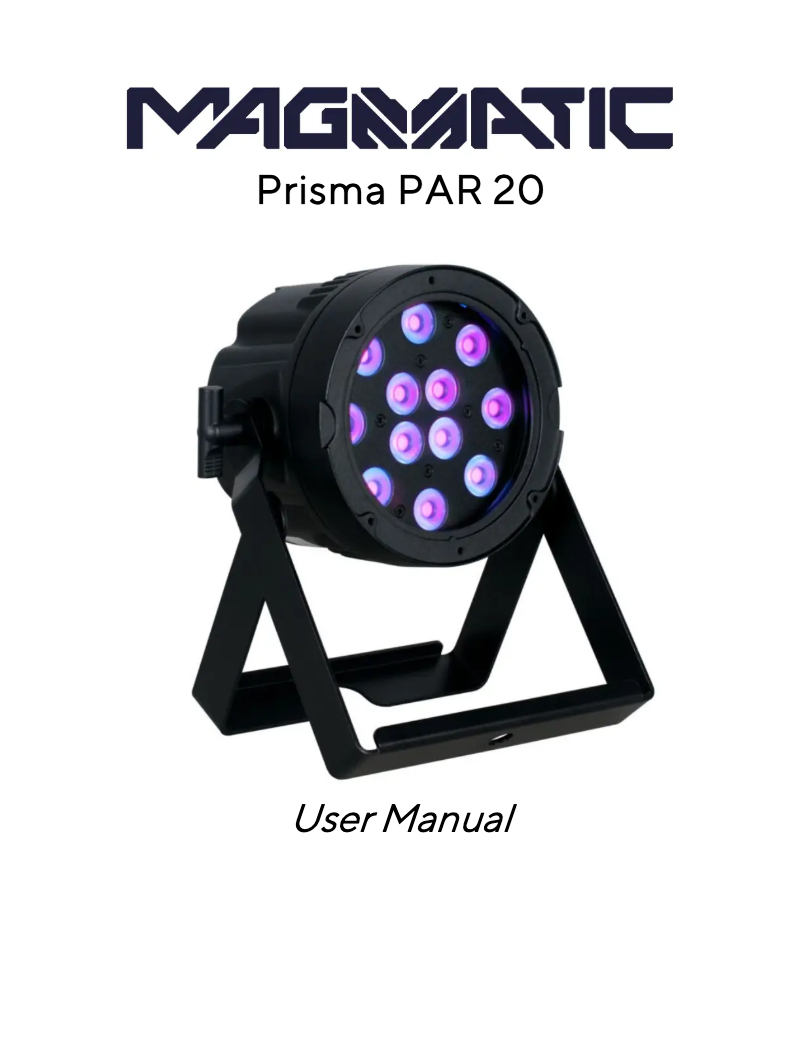 Page n°1 - Manuel utilisateur Magmatic Prisma PAR 20