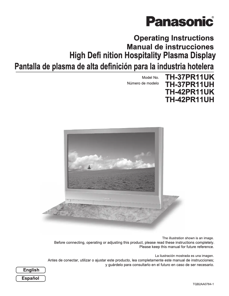 Image de la première page du manuel de l'appareil TH-37PR11