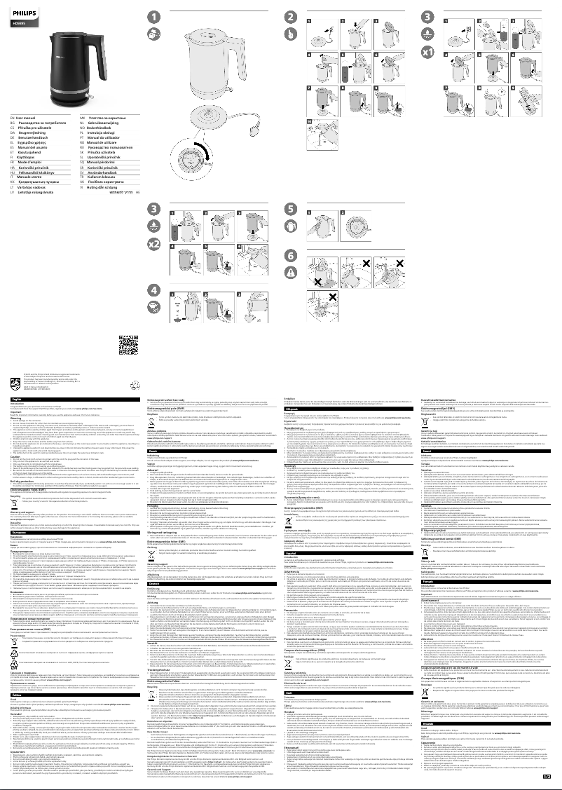 Page 1 de la notice Manuel utilisateur Philips HD9395