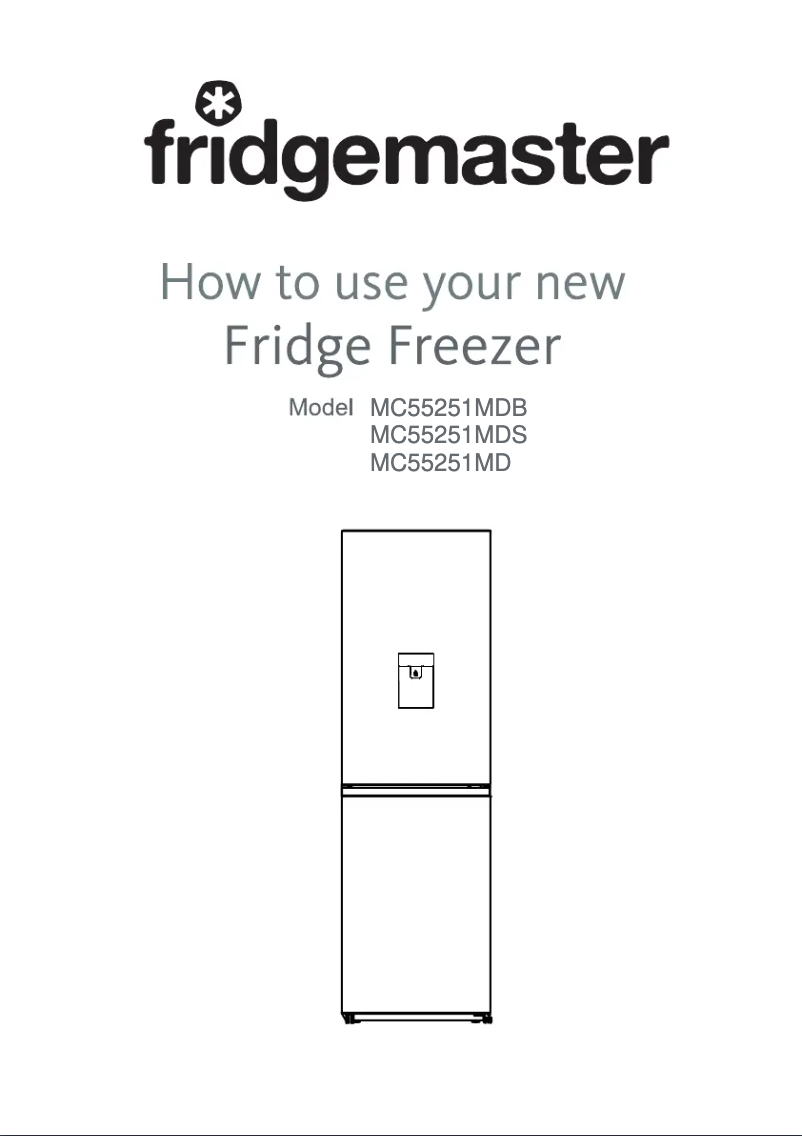 Page n°1 - Manuel utilisateur Fridgemaster MC55251MDS