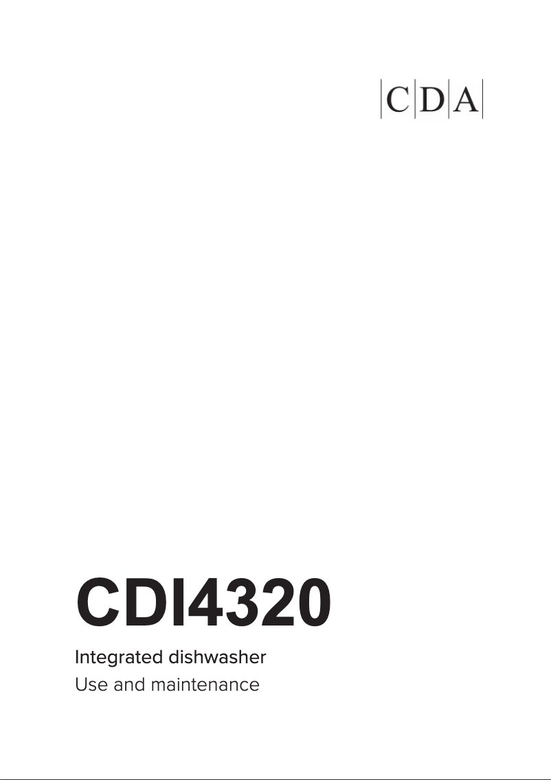 Page n°1 - Manuel utilisateur CDA CDI4320