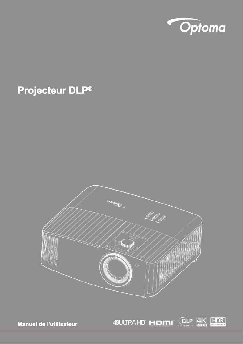Page n°1 - Manuel utilisateur Optoma UHD55