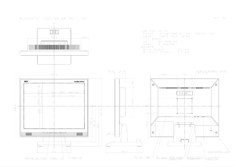 Imagen de la primera página del manual del dispositivo AccuSync LCD51VM
