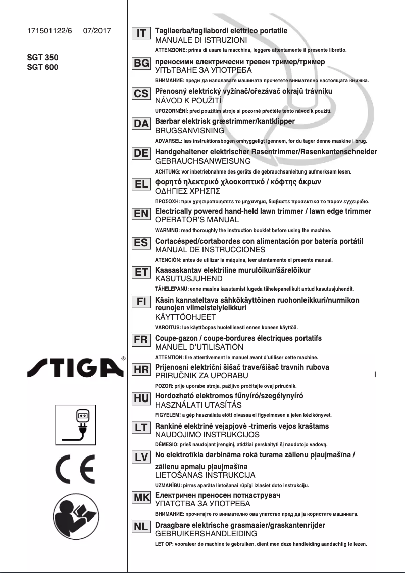 Image de la première page du manuel de l'appareil SGT 600