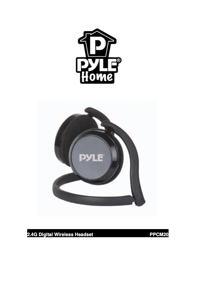 Image de la première page du manuel de l'appareil PPCM20