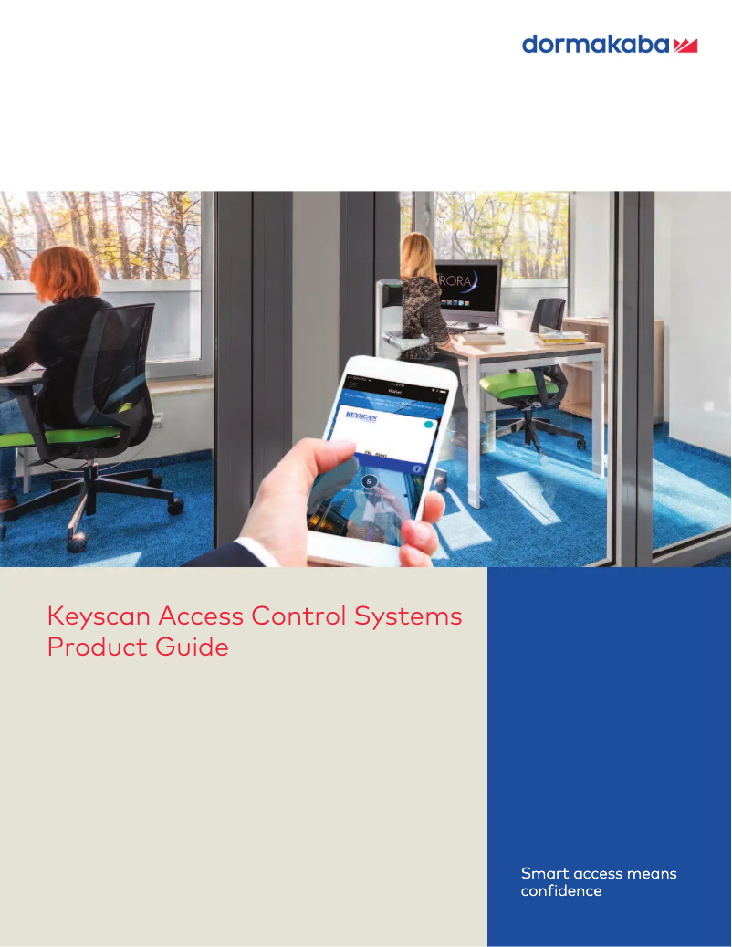 Page 1 de la notice Brochure Dormakaba Keyscan CA250