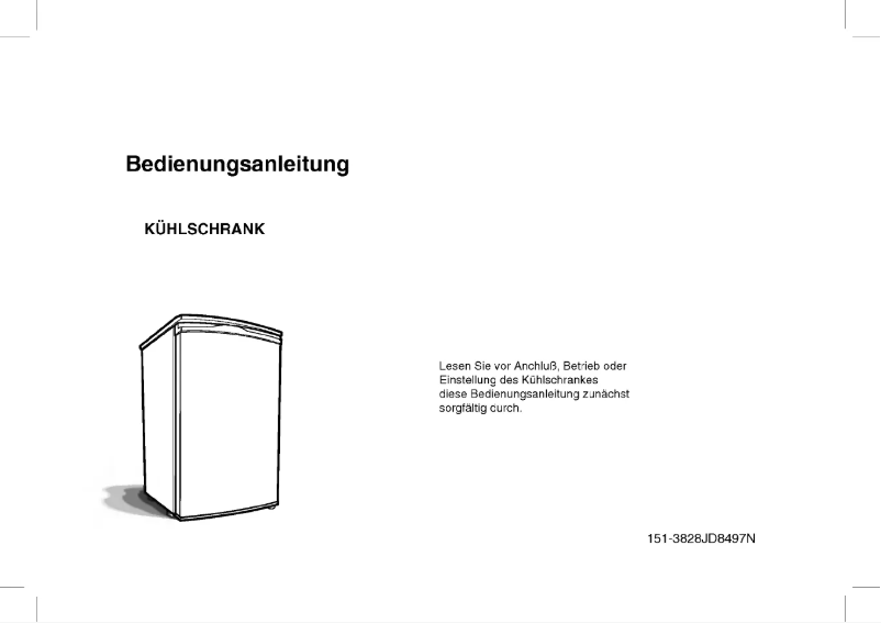 Image de la première page du manuel de l'appareil GC-151SW