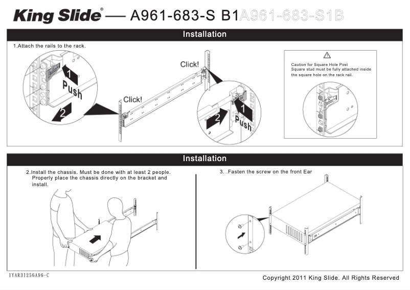 Page 1 de la notice Guide d'installation Gigabyte G482-Z52