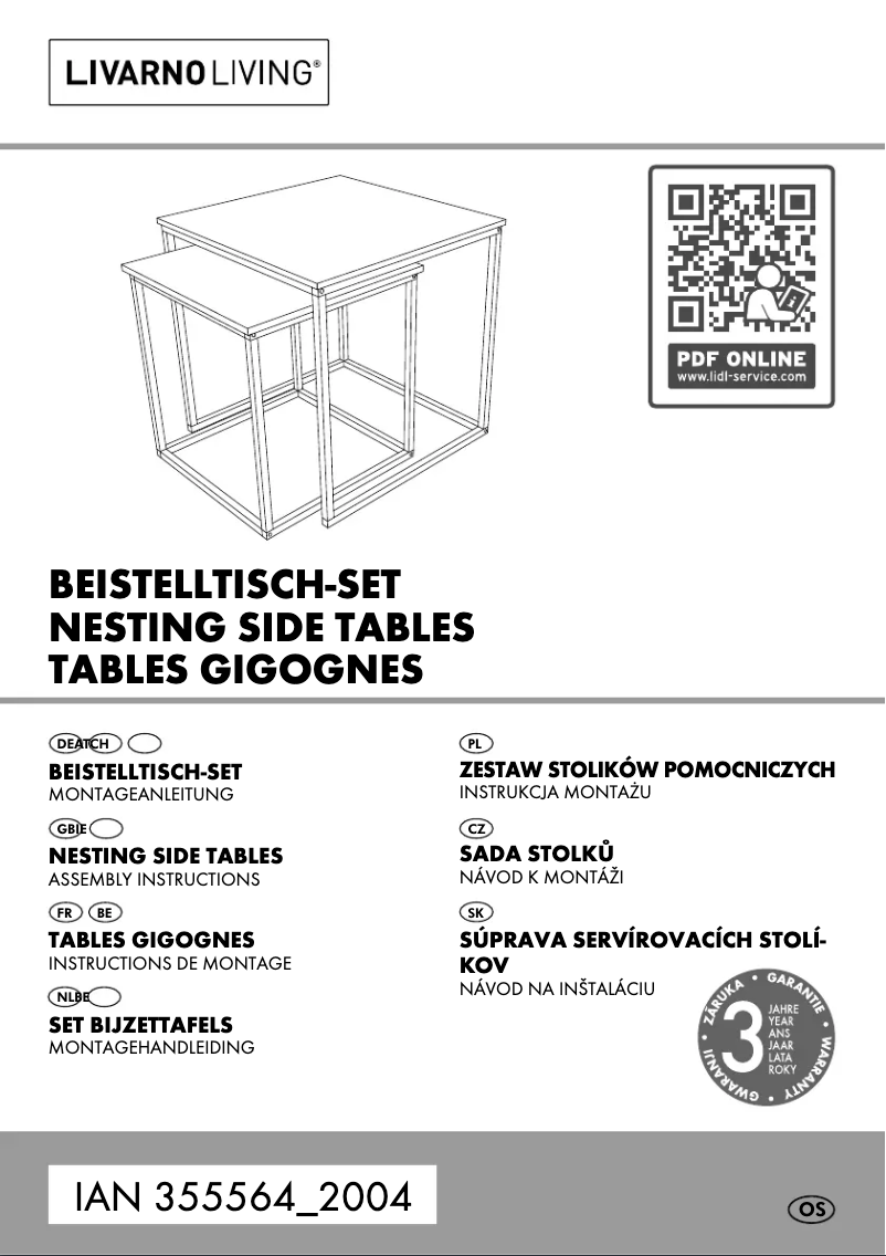 Image de la première page du manuel de l'appareil IAN 355564