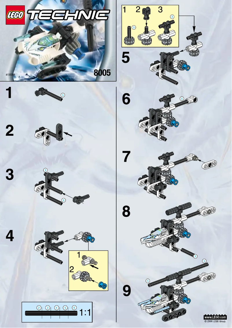 Page n°1 - Manuel utilisateur Lego Roboriders 8005