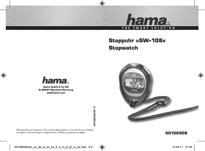 Página 1 del manual Manual de usuario Hama 00106906