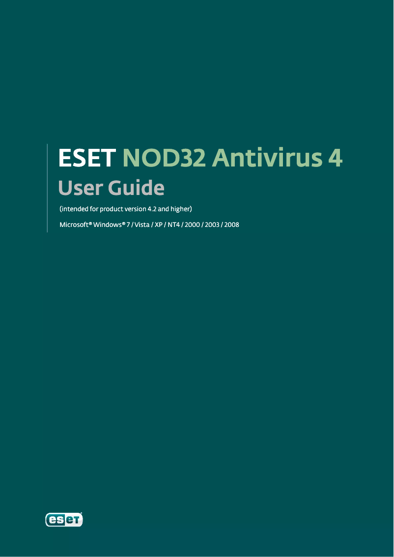Página 1 del manual Manual de usuario ESET EAVB-N1C-25-V4D