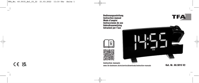 Page 1 de la notice Manuel utilisateur TFA 60.5015.02