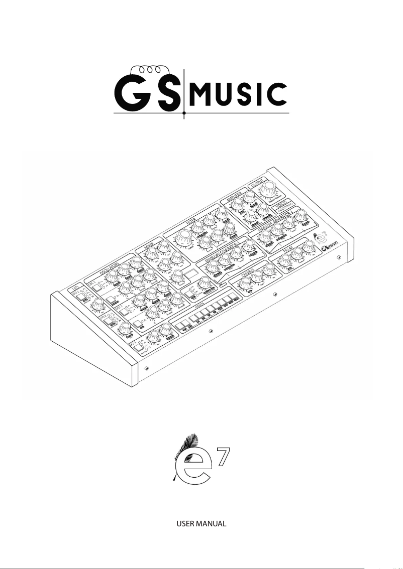 Page 1 de la notice Manuel utilisateur GS Music e7
