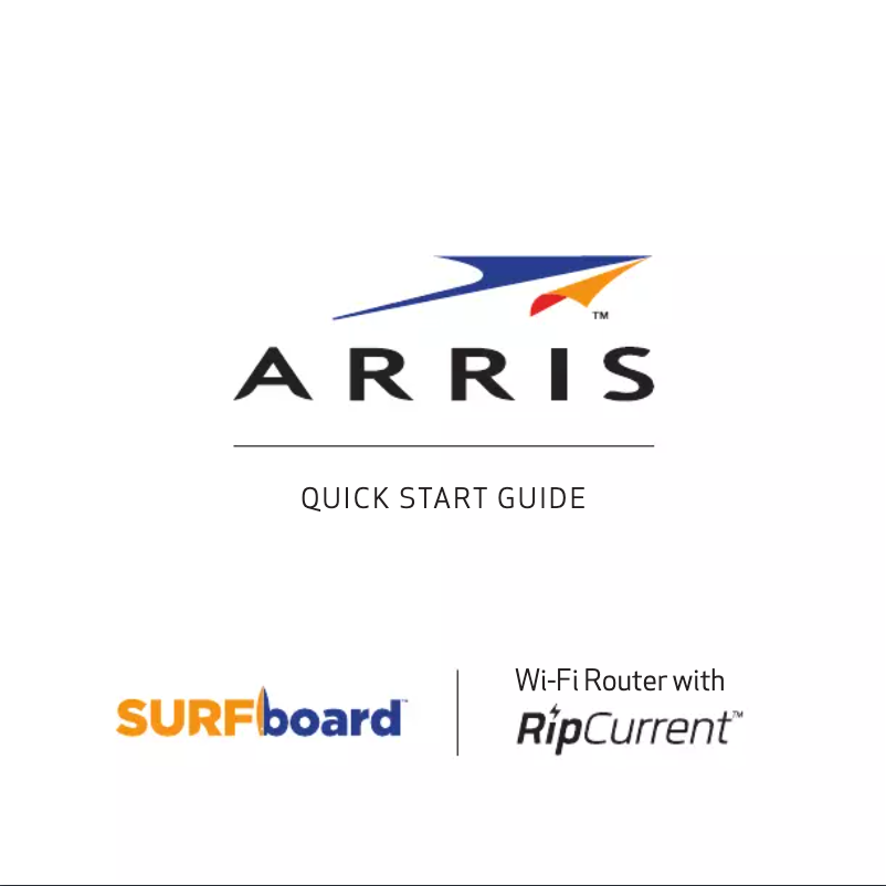 Page 1 de la notice Guide de démarrage rapide Arris SURFboard SBR-AC1200P