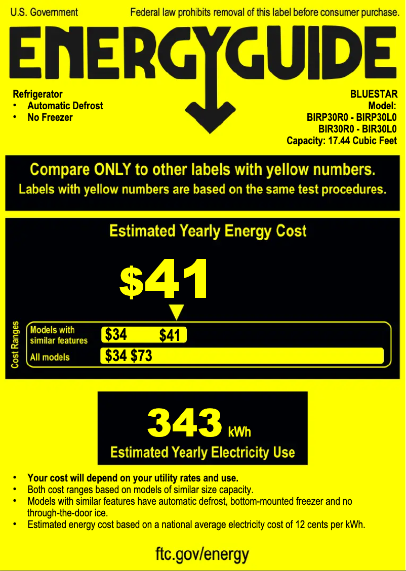 Página 1 del manual Guía de instalación BlueStar BIR30L0