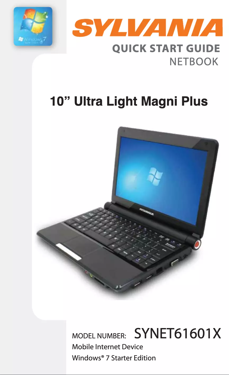 Page n°1 - Manuel utilisateur Sylvania Magni Plus SYNET61601X