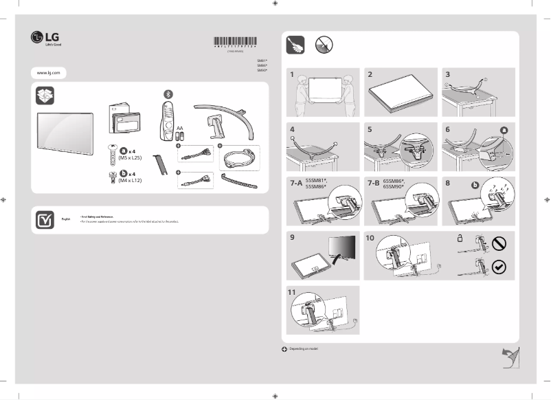 Image de la première page du manuel de l'appareil 65SM9000PPA