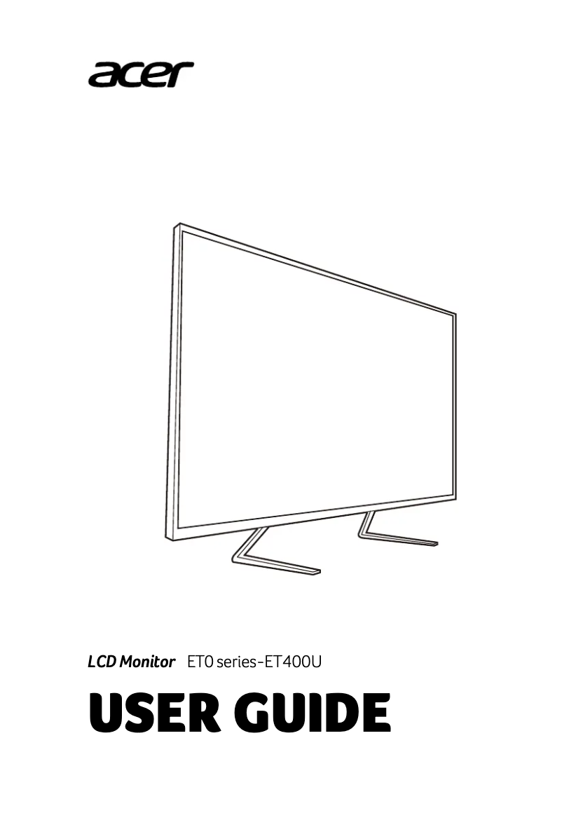 Página 1 del manual Guía de inicio rápido Acer ET400U