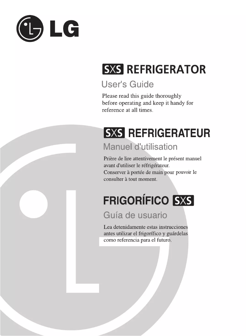 Image de la première page du manuel de l'appareil GC-L207FTQ