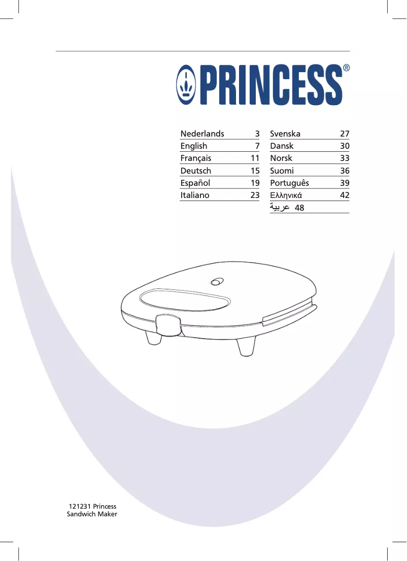 Page n°1 - Manuel utilisateur Princess 121231