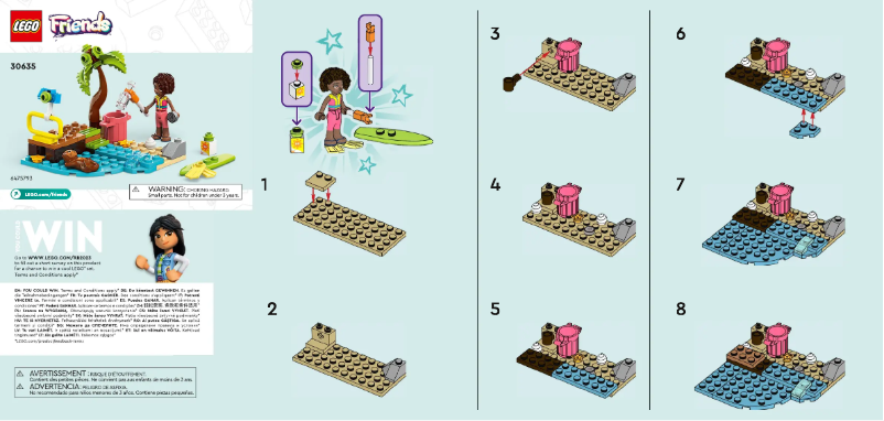 Page n°1 - Manuel utilisateur Lego Friends 30635