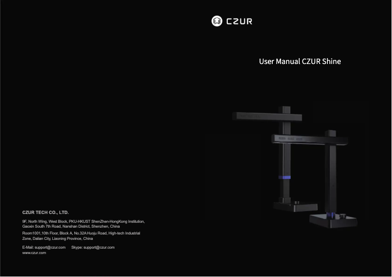 Image de la première page du manuel de l'appareil Shine Ultra