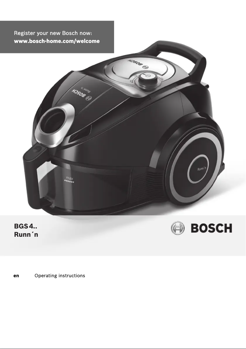 Página 1 del manual Manual de usuario Bosch BGS4ALLGB