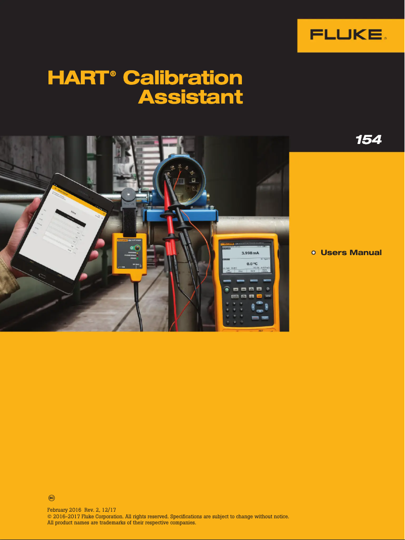 Page n°1 - Manuel utilisateur Fluke HART 154