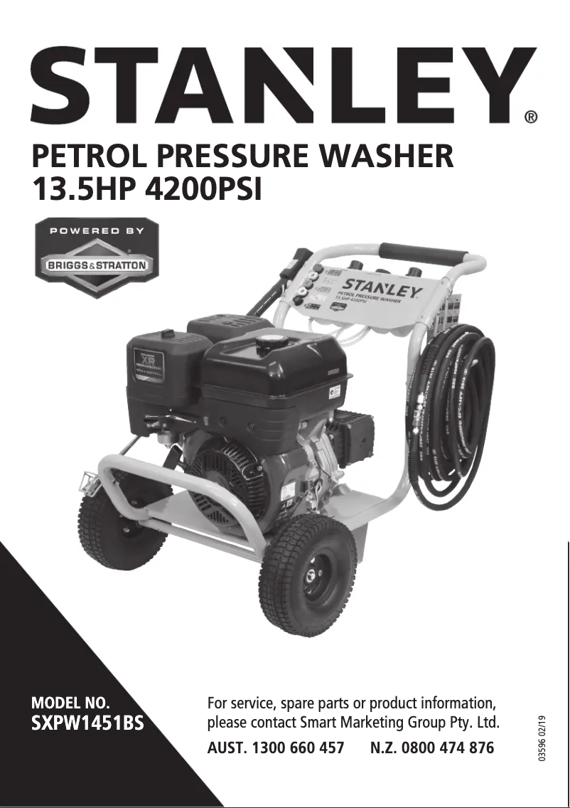 Page n°1 - Manuel utilisateur Stanley SXPW1451BS