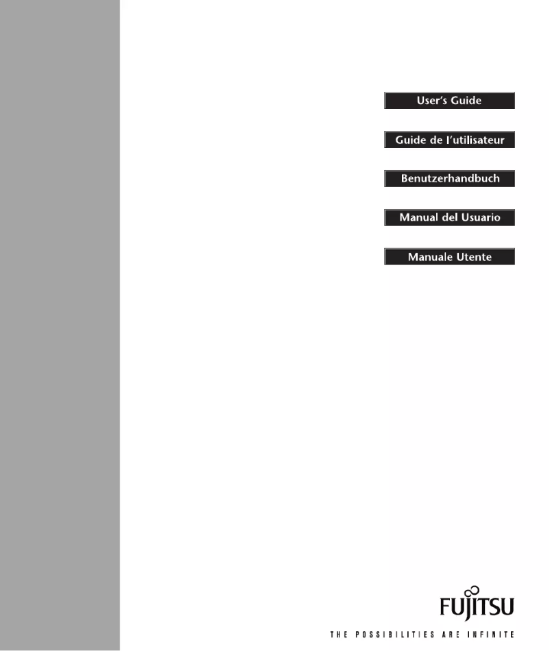 Page n°1 - Manuel utilisateur Fujitsu Stylistic 3500