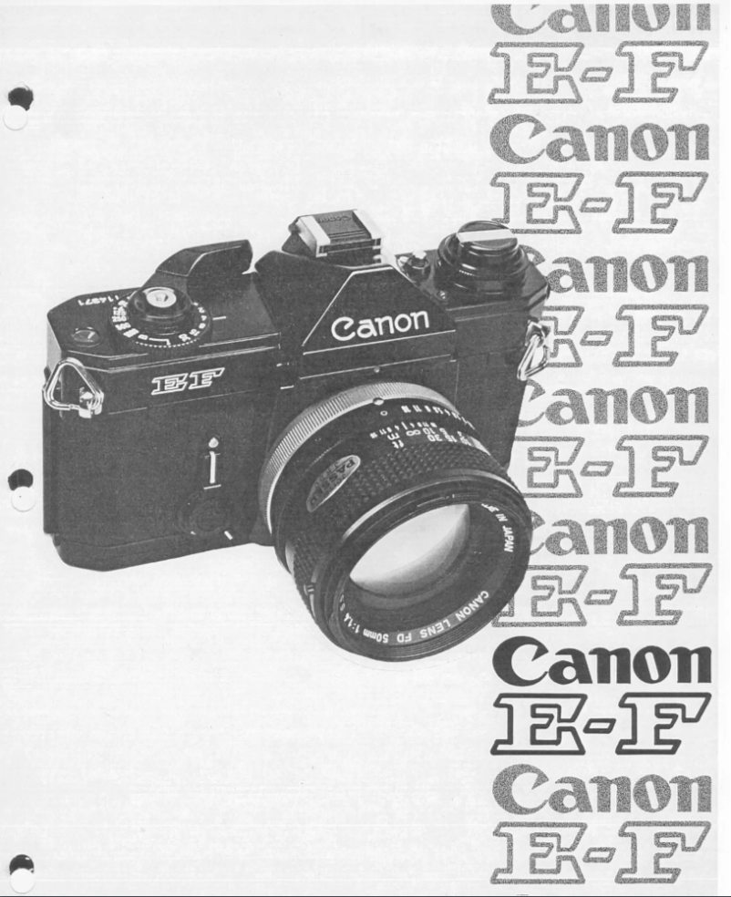 Page n°1 - Manuel utilisateur Canon E-F