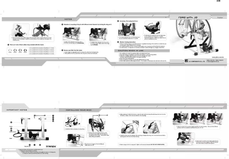 Image de la première page du manuel de l'appareil JD111