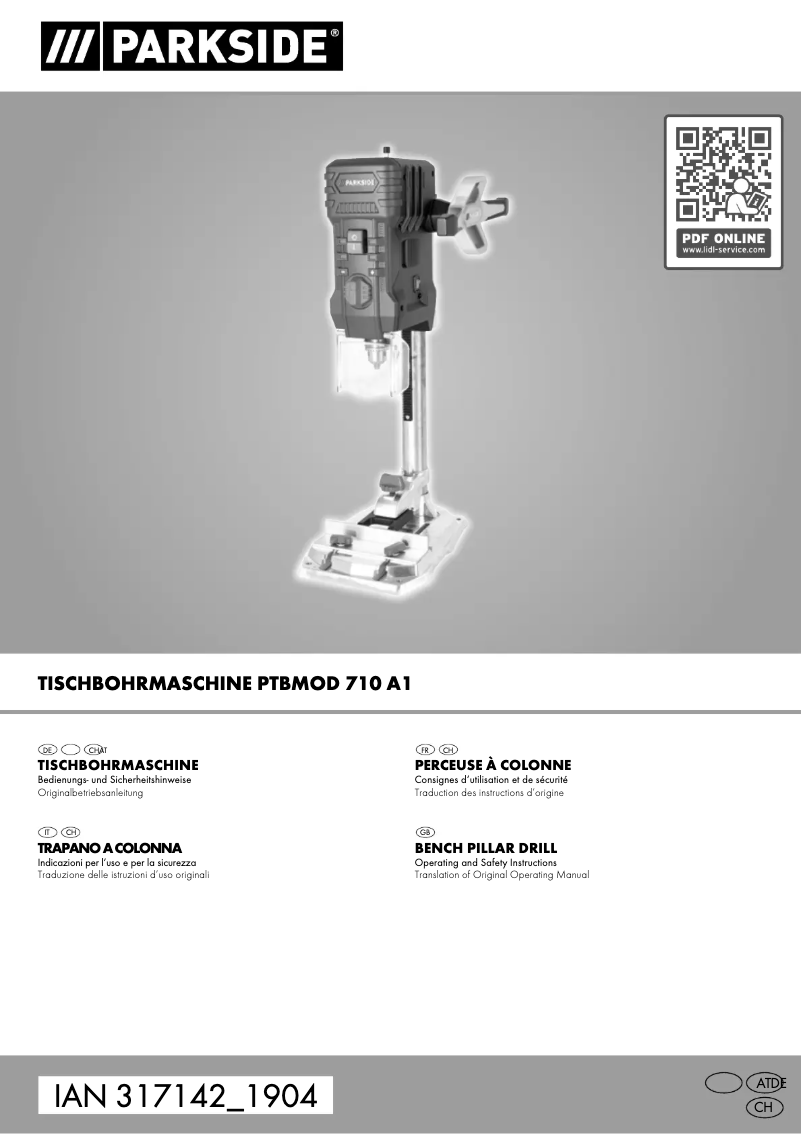 Image de la première page du manuel de l'appareil PTBMOD 710 A1