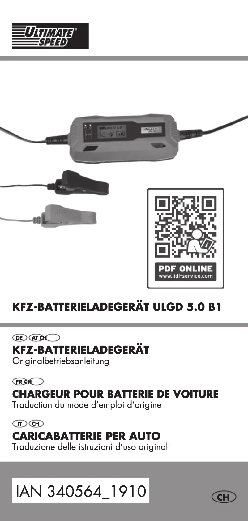 Image de la première page du manuel de l'appareil ULGD 5.0 B1