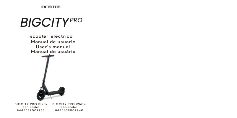 Image de la première page du manuel de l'appareil BIGCITY PRO