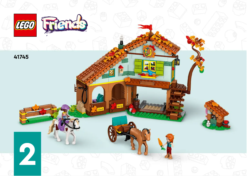 Page n°1 - Consignes visuelles Lego Friends 41745