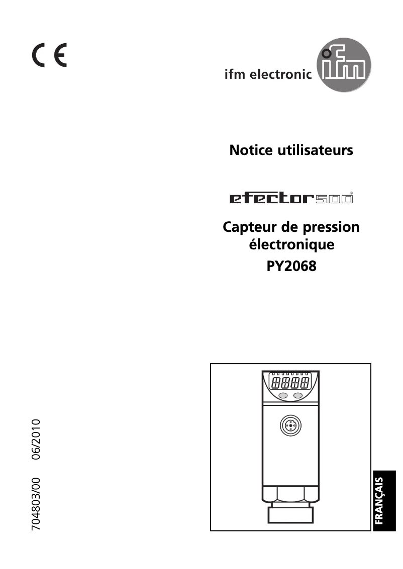 Image de la première page du manuel de l'appareil PY2068