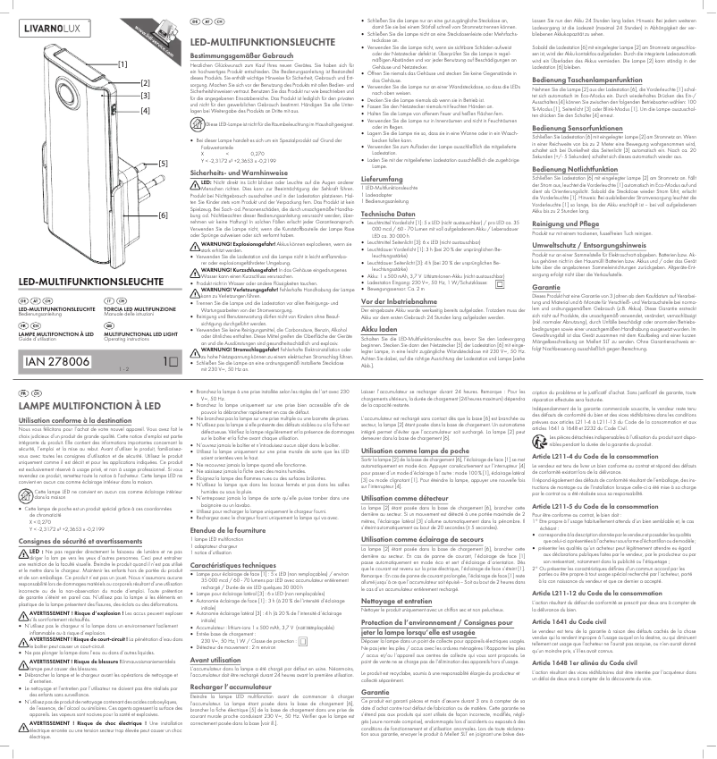 Image de la première page du manuel de l'appareil IAN 278006